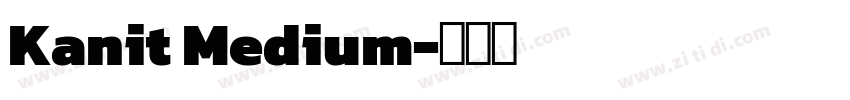 Kanit Medium字体转换